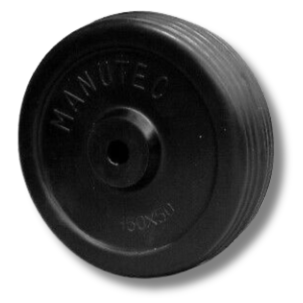 150mm Solid Rubber Wheel-Off Grid Living Supplies Australia