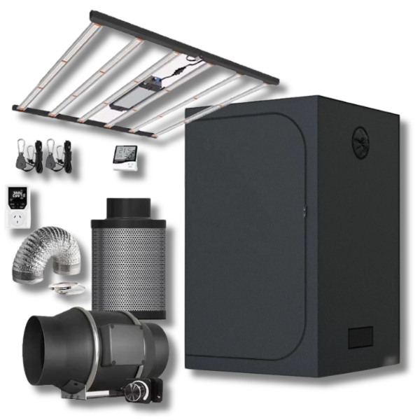 150x150x200cm Grow Tent with 720W LED and Hydroponic Grow Room Setup-Off Grid Living Supplies