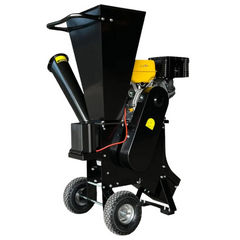 15HP 601C Wood Chipper with Key Start - Yellow / Black-Off Grid Living Supplies Australia