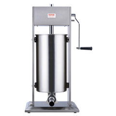 15L Manual Vertical Sausage Stuffer - 304 Stainless Steel-Off Grid Living Supplies Australia
