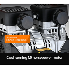 15L Pancake 116PSI Silent Oil-Free Portable Electric Air Compressor