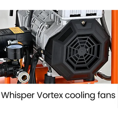 15L Pancake 116PSI Silent Oil-Free Portable Electric Air Compressor