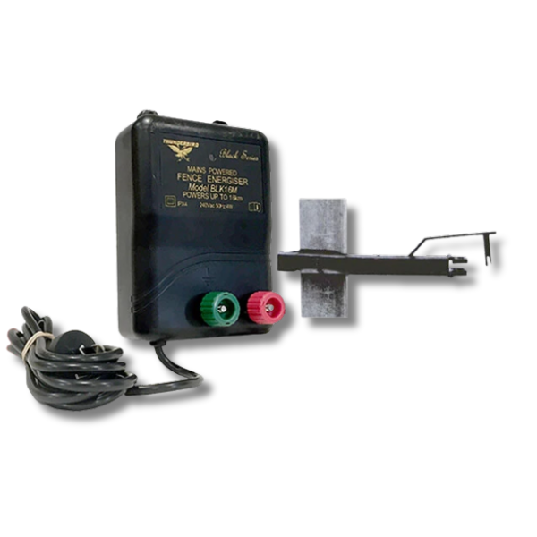 15km M120 Mains 240V Electric Fence Energiser with Steel Post Offsets - Thunderbird-Off Grid Living Supplies Australia