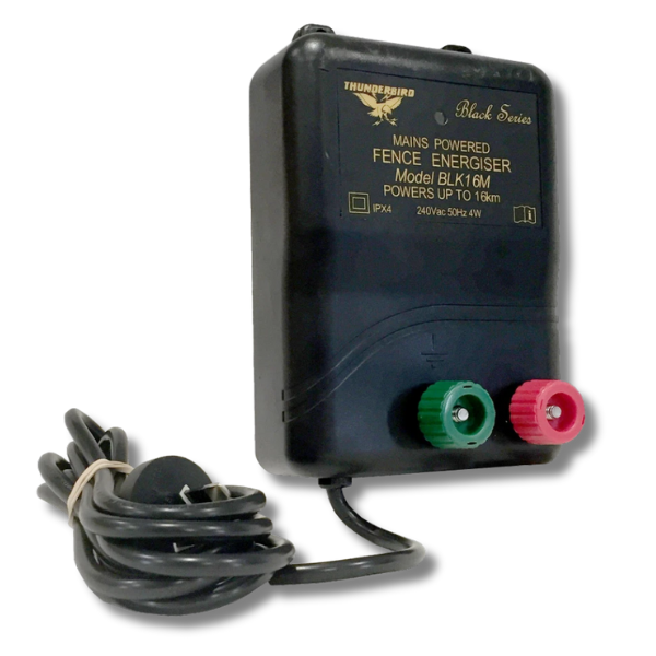 15km M120 Mains Electric Fence Energiser with 400m Hot Tape Ribbon - Thunderbird-Off Grid Living Supplies Australia