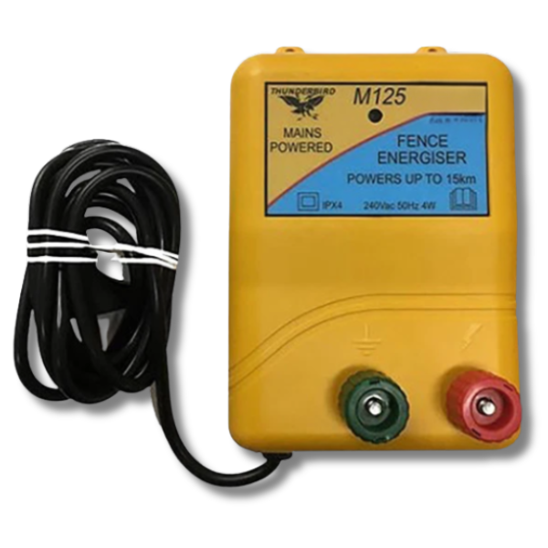 15km M125 Mains Powered Electric Fence Energiser Charger - Thunderbird-Off Grid Living Supplies Australia