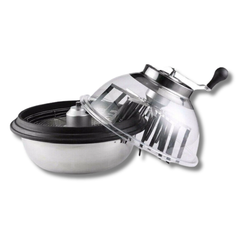 16 Inch Clear Top Stainless Plant Bud Leaf Flower Manual Bowl Trimmer-Off Grid Living Supplies