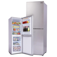 160L Upright Portable Fridge & Freezer 12V / 24V for Caravans / RV's / Motorhomes / Camping - Silver