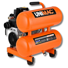 16L Twin Tank 116PSI Silent Oil-Free Portable Electric Air Compressor-Off Grid Living Supplies Australia