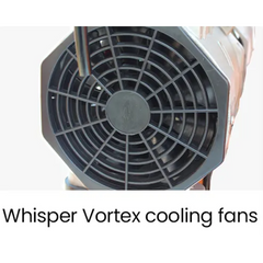 16L Twin Tank 116PSI Silent Oil-Free Portable Electric Air Compressor