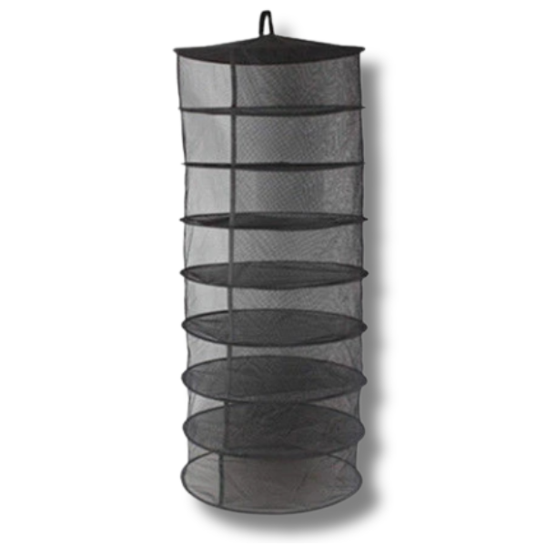 170 cm 8-Tier Hanging Herb Dry Net Mesh Detachable Bud Dryer-Off Grid Living Supplies