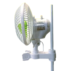 180mm Clip Fan with 90 Degree Oscillation for Grow Tent Intake-Off Grid Living Supplies