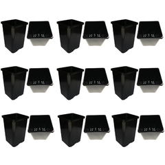 18L + 24L Square Hydroponic Bucket System 290mm Watering Setup-Off Grid Living Supplies
