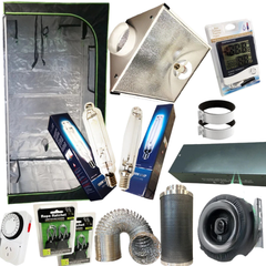 1.2m Grow Tent 1000W HPS MH Grow Light Digital Ballast 6 Inch Duct Fan Ventilation-Off Grid Living Supplies