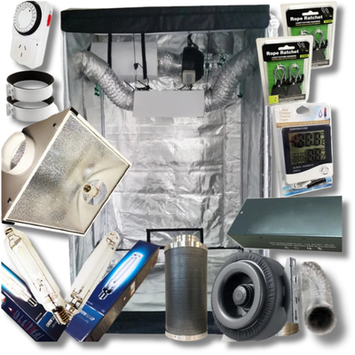 1.2m Grow Tent 1000W HPS MH Grow Light Digital Ballast 6 Inch Duct Fan Ventilation-Off Grid Living Supplies