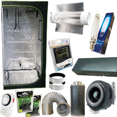 1.2m Grow Tent 1000W HPS MH Grow Light Duct Fan Carbon Filter Ventilation Combo-Off Grid Living Supplies
