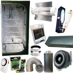 1.2m Grow Tent 1000W HPS MH Grow Light Duct Fan Carbon Filter Ventilation Combo-Off Grid Living Supplies