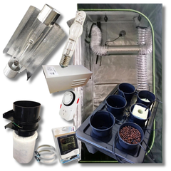 1.2m Grow Tent 6 Pot Dripping System with 600W Grow Light Ventilation-Off Grid Living Supplies