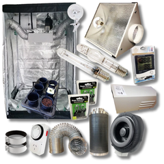 1.2m Grow Tent 600W HPS MH Grow Light 6 Pot Dripping System Combo-Off Grid Living Supplies