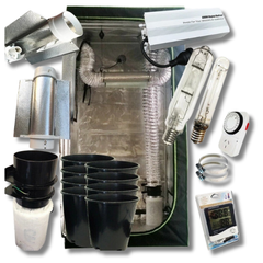 1.2m Grow Tent 600W HPS MH Grow Light Ventilation with 150mm Pots-Off Grid Living Supplies
