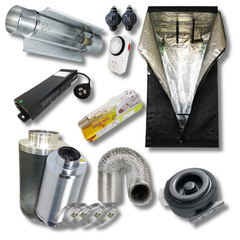 1.2m Grow Tent 600W MH Digital Cool Tube Lighting Combo Silencer-Off Grid Living Supplies
