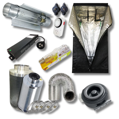 1.2m Grow Tent 600W MH Digital Cool Tube Lighting Combo Silencer-Off Grid Living Supplies