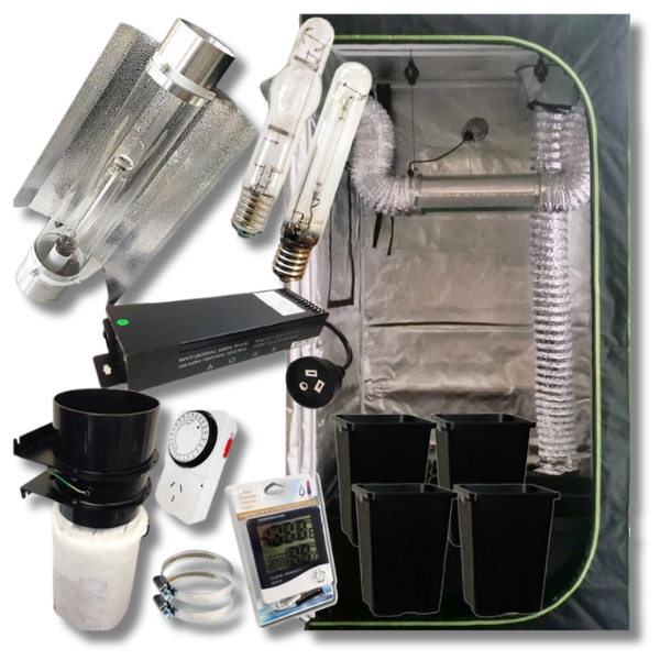 1.2m Grow Tent with 600W Dimmable Digital HPS / MH Grow Light Pot Kit-Off Grid Living Supplies