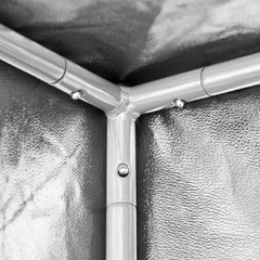 1.2x0.6x2.1-2.4m 1680D Mylar Hydroponic Grow Tent-Off Grid Living Supplies