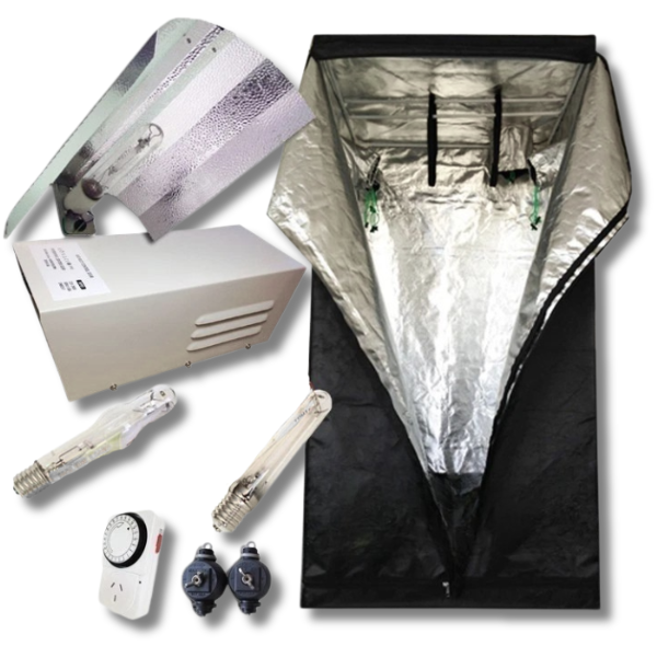 1.2x1.2x2m Grow Room Combo with 600W HPS/MH Wing Reflector, Ballast and Timer-Off Grid Living Supplies