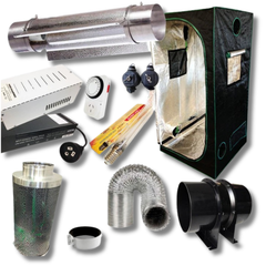 1.2x1.2x2m Grow Tent with 600W HPS/MH Ballast, Cool Tube Kit and Carbon Filter Fan-Off Grid Living Supplies