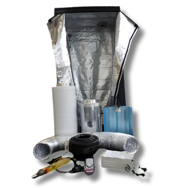 1.2x1.2x2m Mylar Grow Tent with 600W HPS Light and 8