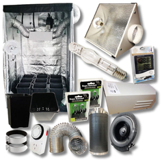 1.4m Grow Tent 600W MH Grow Light 6 Inch Ventilation 290mm Square Bucket Combo-Off Grid Living Supplies