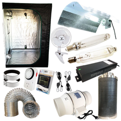 1.4m Grow Tent with 1000W HPS MH Light, 6 Inch Cool Vent and Ventilation Combo-Off Grid Living Supplies
