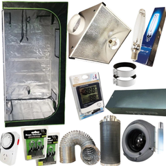 1.4m Grow Tent with 1000W HPS/MH Digital Ballast and 6 Inch Cool Vent Ventilation Combo-Off Grid Living Supplies