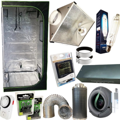 1.4m Grow Tent with 1000W HPS/MH Digital Ballast and 6 Inch Cool Vent Ventilation Combo-Off Grid Living Supplies