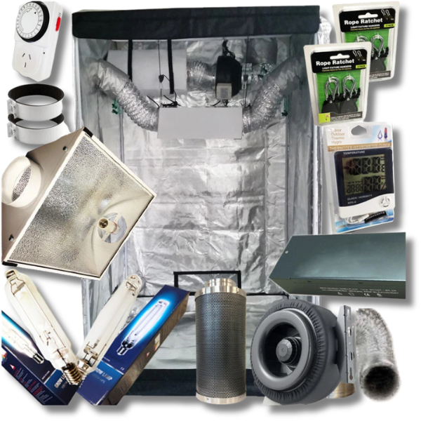 1.4m Grow Tent with 1000W HPS/MH Digital Ballast and 6 Inch Cool Vent Ventilation Combo-Off Grid Living Supplies