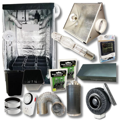 1.4m Grow Tent with 600W MH Light, 6 Inch Ventilation and 290mm Square Bucket Combo-Off Grid Living Supplies