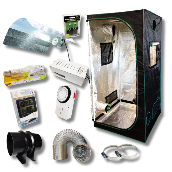 1.4x1.4x2m Mylar Grow Tent with 600W MH Vega Light and Ventilation-Off Grid Living Supplies