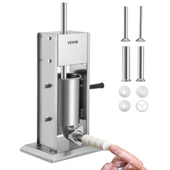 1.5L / 3L / 5L / 7L / 10L / 15L Sausage Stuffer - Stainless Steel-Off Grid Living Supplies Australia