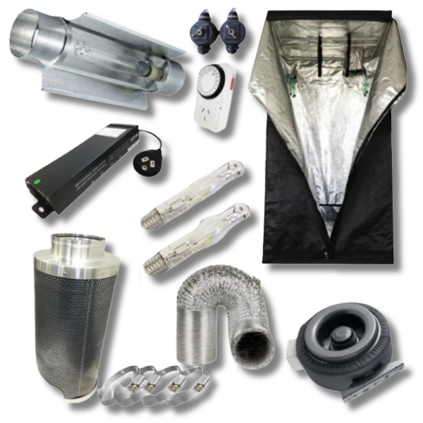 1m Grow Tent 600W HPS MH Grow Light Digital Cool Tube Lighting Combo-Off Grid Living Supplies