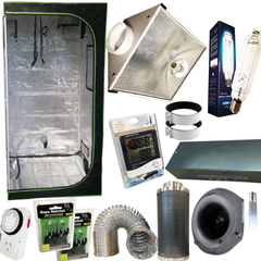 1m Grow Tent with 1000W HPS/MH Grow Light, Duct Fan and Carbon Filter Ventilation Combo-Off Grid Living Supplies