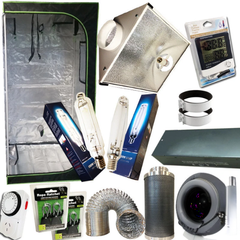 1m Grow Tent with 1000W HPS/MH Grow Light, Duct Fan and Carbon Filter Ventilation Combo-Off Grid Living Supplies