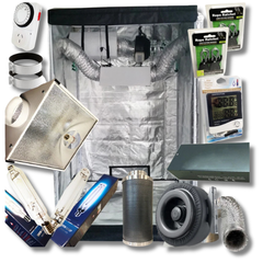 1m Grow Tent with 1000W HPS/MH Grow Light, Duct Fan and Carbon Filter Ventilation Combo-Off Grid Living Supplies