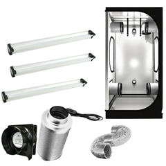 1x1x1.8m Grow Tent with 3x3ft LED Bar 108W and 6 Inch Ventilation Kit-Off Grid Living Supplies