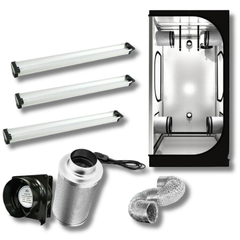 1x1x1.8m Grow Tent with 3x3ft LED Bar 108W and 6 Inch Ventilation Kit-Off Grid Living Supplies