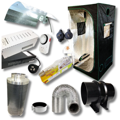 1x1x2m Grow Tent with 600W MH Ballast, Aluminium Light and Carbon Filter Fan-Off Grid Living Supplies