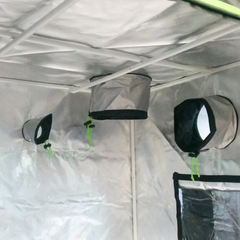 1x1x2m Mylar Grow Tent with 14000K CFL Energy Saving Light-Off Grid Living Supplies