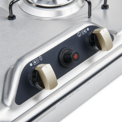 2 Burner Gas Stove With Safety Glass Lid For Caravan & RVs-Off Grid Living Supplies Australia