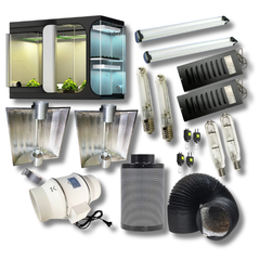 2 Chamber 270x120x200cm Grow Tent with 600W Light & 6" Ventilation Kit-Off Grid Living Supplies