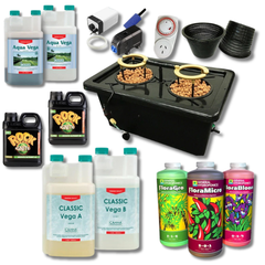 2 Mesh Pot 50L DWC Watering System with Feeding Pump and Aeroponics-Off Grid Living Supplies
