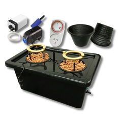 2 Mesh Pot Watering System 50L with Irrigation Pump, Air Pump and Timer-Off Grid Living Supplies